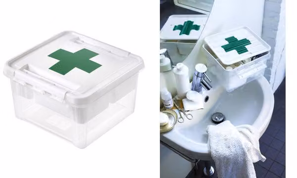 SmartStore Deco Scatola per il primo soccorso 8 litri 28 x 17 cm Bianco