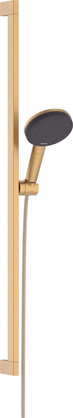 hansgrohe Raindance Alive Select S set de douche 125 3-jet EcoSmart avec barre de douche Unica E PURO 90cm et supports de douche Easy Slide, 24601140, 24601140