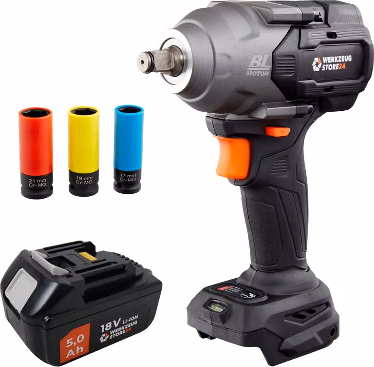WS24 Avvitatore a impulsi a batteria WDS 18V 1/2" 950 NM / Batteria 18 V 5,0 Ah (senza caricatore)