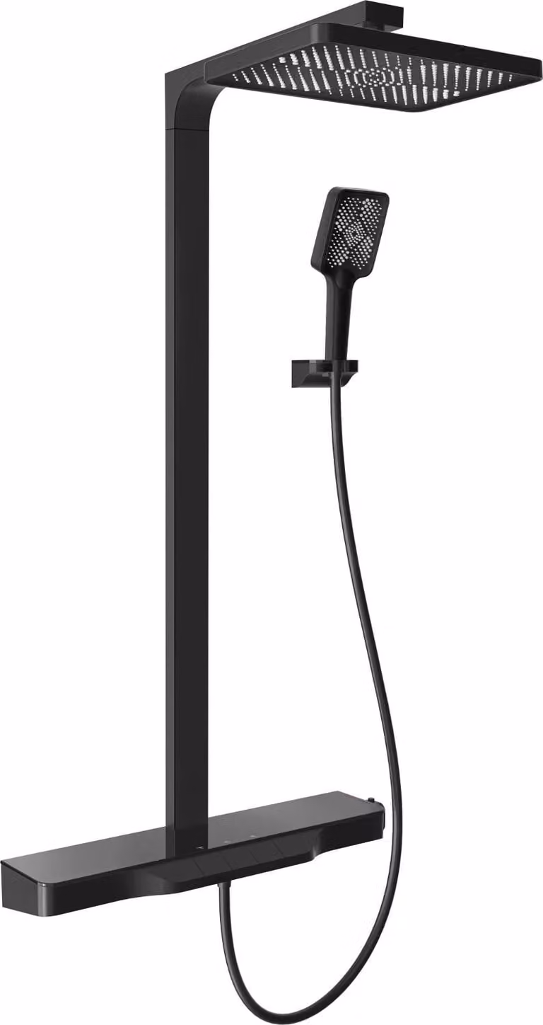Mexen Zoom set doccia esterno con soffione e miscelatore, nero - 78101-70