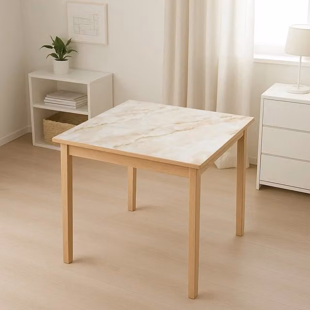 Rotolo di pellicola protettiva in PVC siliconato decorativo modello marmo naturale Breckner Germany, colore bianco, L: 80 cm, Lunghezza: 20 m