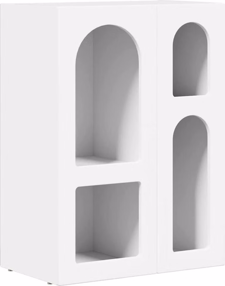 Credenza Bianco 59 x 35 x 80.5 cm Legno multistrato