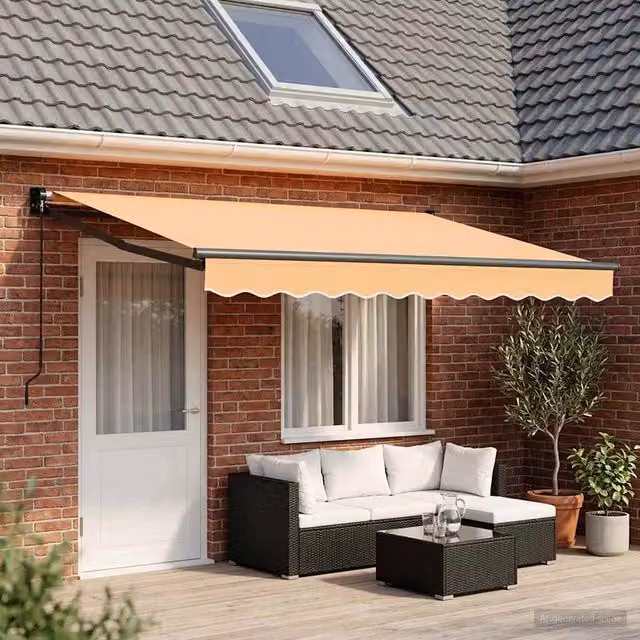 Tenda retrattile Sabbia 4 × 3 m 100% Poliestere e Alluminio 3426055