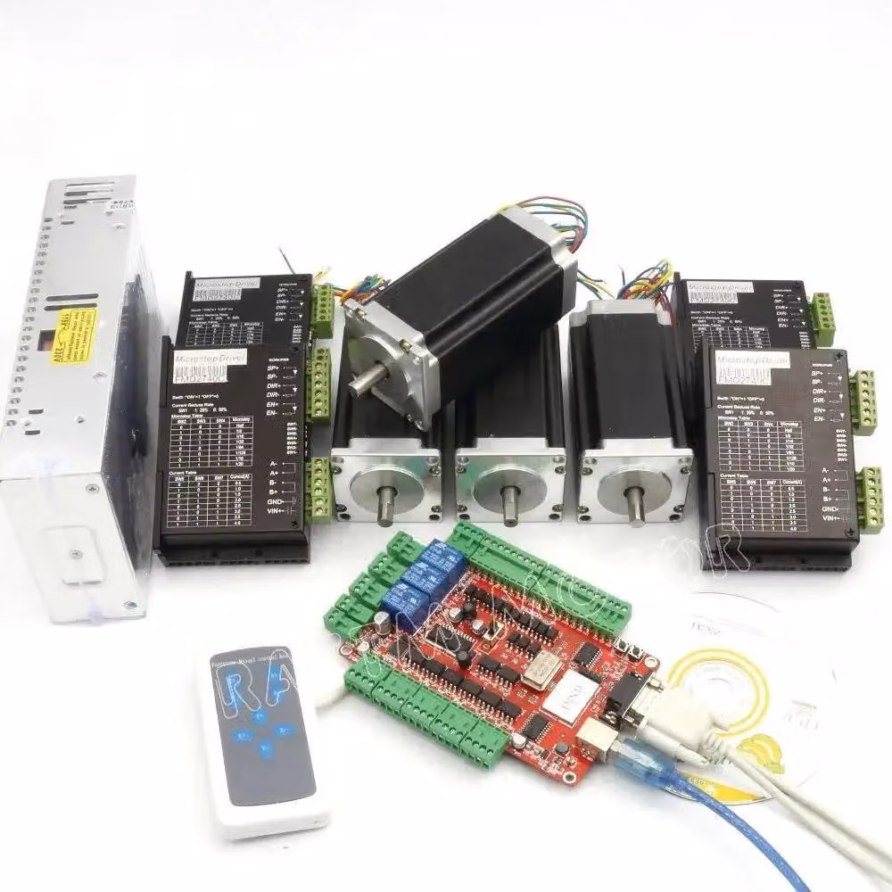 Kit controller CNC, motori passo-passo, sistema di driver, kit a 4 assi