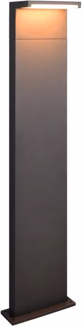 Paletto da giardino LED Ravi nero CCT IP65 13W Trio