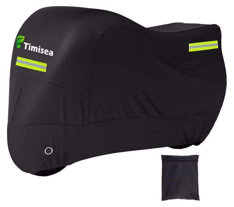 Copertura protettiva per motociclette, tessuto Oxford 420D, impermeabile, resistente alle intemperie invernali, colore nero, dimensioni 265x105x133 cm
