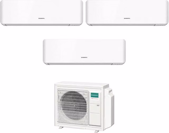 Condizionatore Trial Split Fujitsu General Standard KM 7+9+12 con AOHG18KBTA3 R-32, Classe Energetica A+++, Colore Bianco, Wi-Fi Integrato e Controllo via App