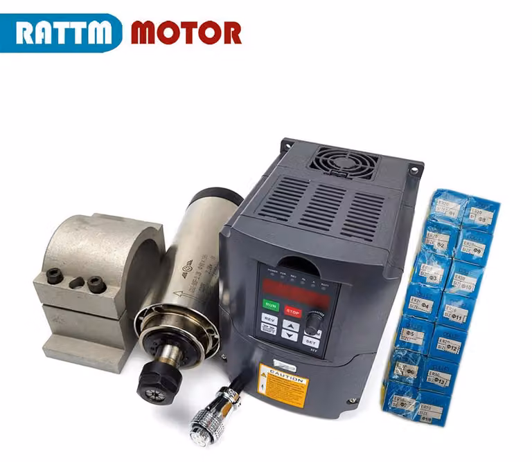 Fresatrice con motore mandrino raffreddato ad aria – potenza di 2,2 kW e pinza ER20 per incisione e smerigliatura