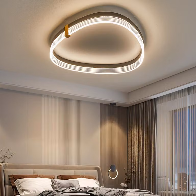 Lampada da soffitto a LED con telecomando, modello TY4567-5S