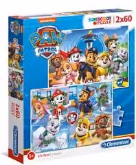 Puzzle Clementoni Paw Patrol Super Color 60 pezzi Multicolore L: 27 cm, H: 19 cm