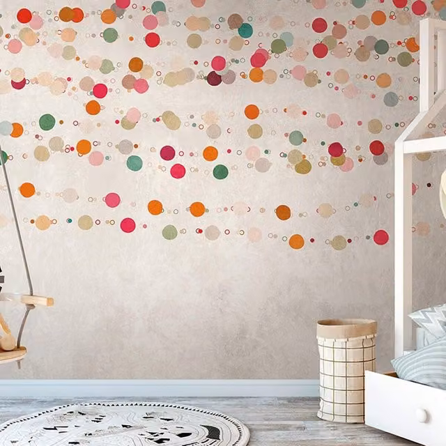 Fotomurale Bubbles Abstract Multicolor L: 371 cm, H: 280 cm
