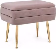 Pavlina Panca singola in velluto color malva con design moderno