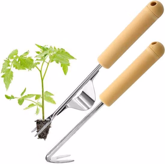 Ibenzoa® Set di attrezzi da giardino colorati e adatti ai bambini – include annaffiatoio, guanti, pala, rastrello, paletta e borsa portaoggetti, realizzati in metallo e plastica sicura, adatto a bambini dai 3 anni in su