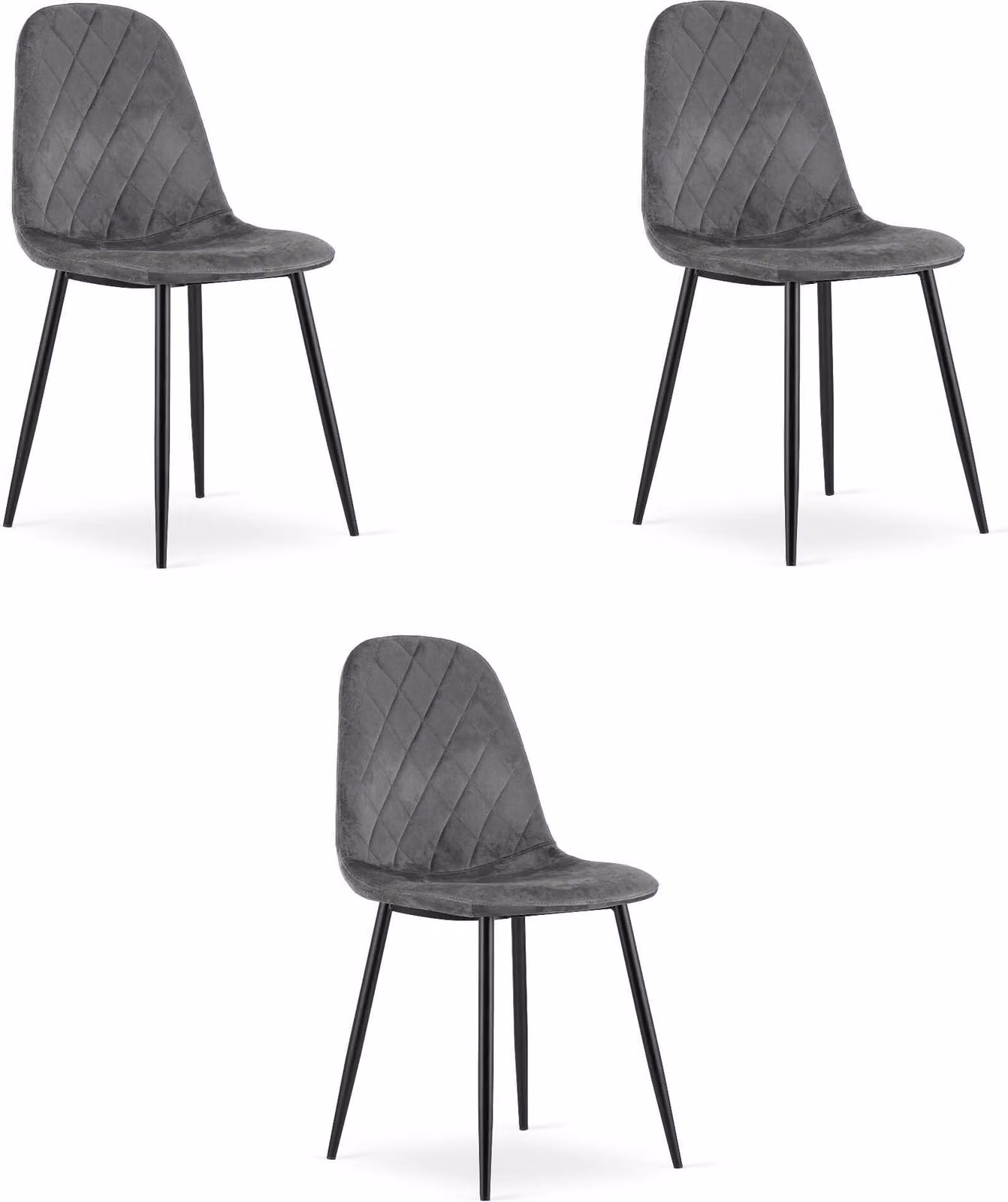 Set di 3 sedie Valora ASTI | Set di sedie versatili per la zona giorno