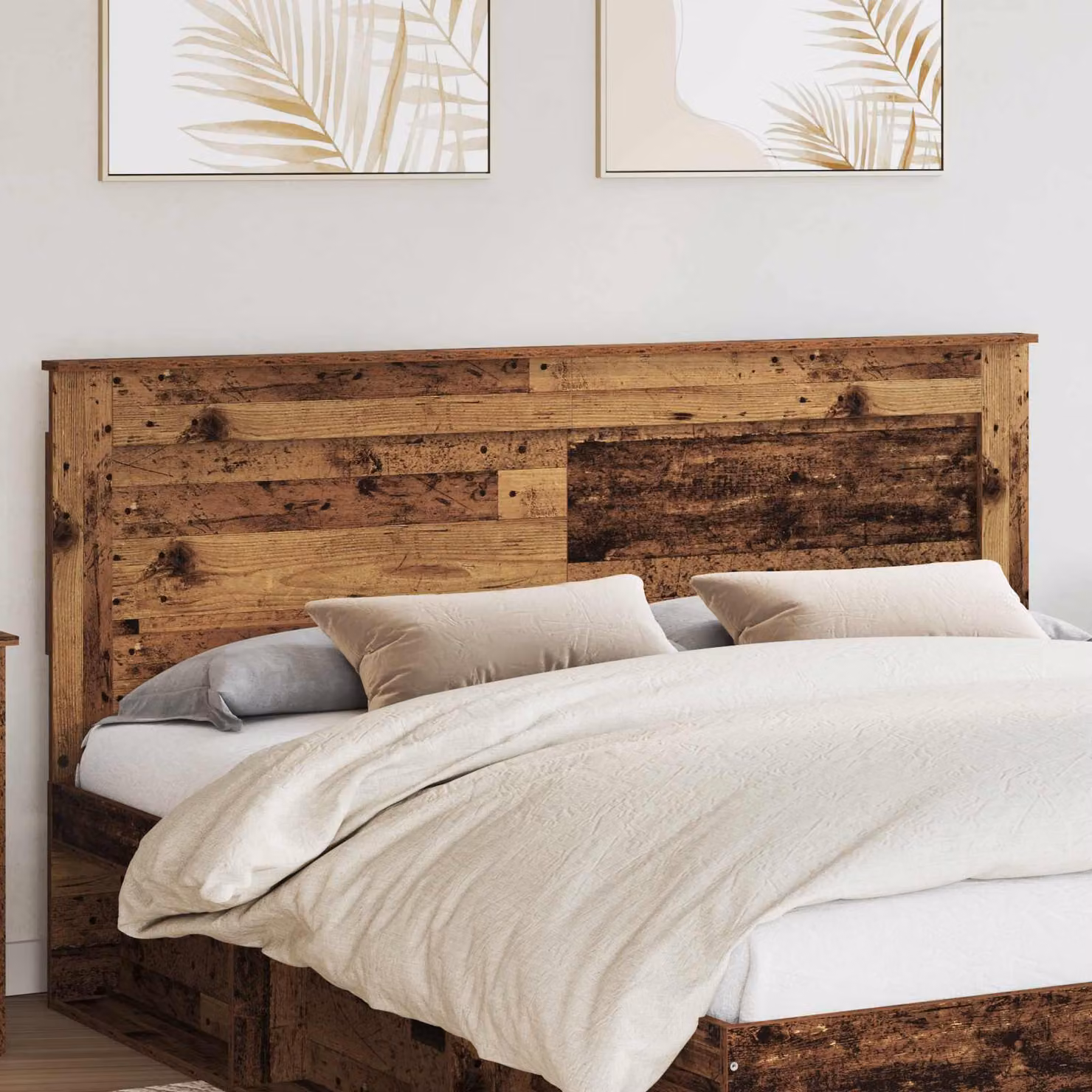 Testiera per letto moderna vidaXL in legno ingegnerizzato color marrone