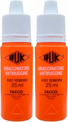 Smacchiatore Antiruggine Rapido 25 ml con Tappo Sicurezza - 2 pz