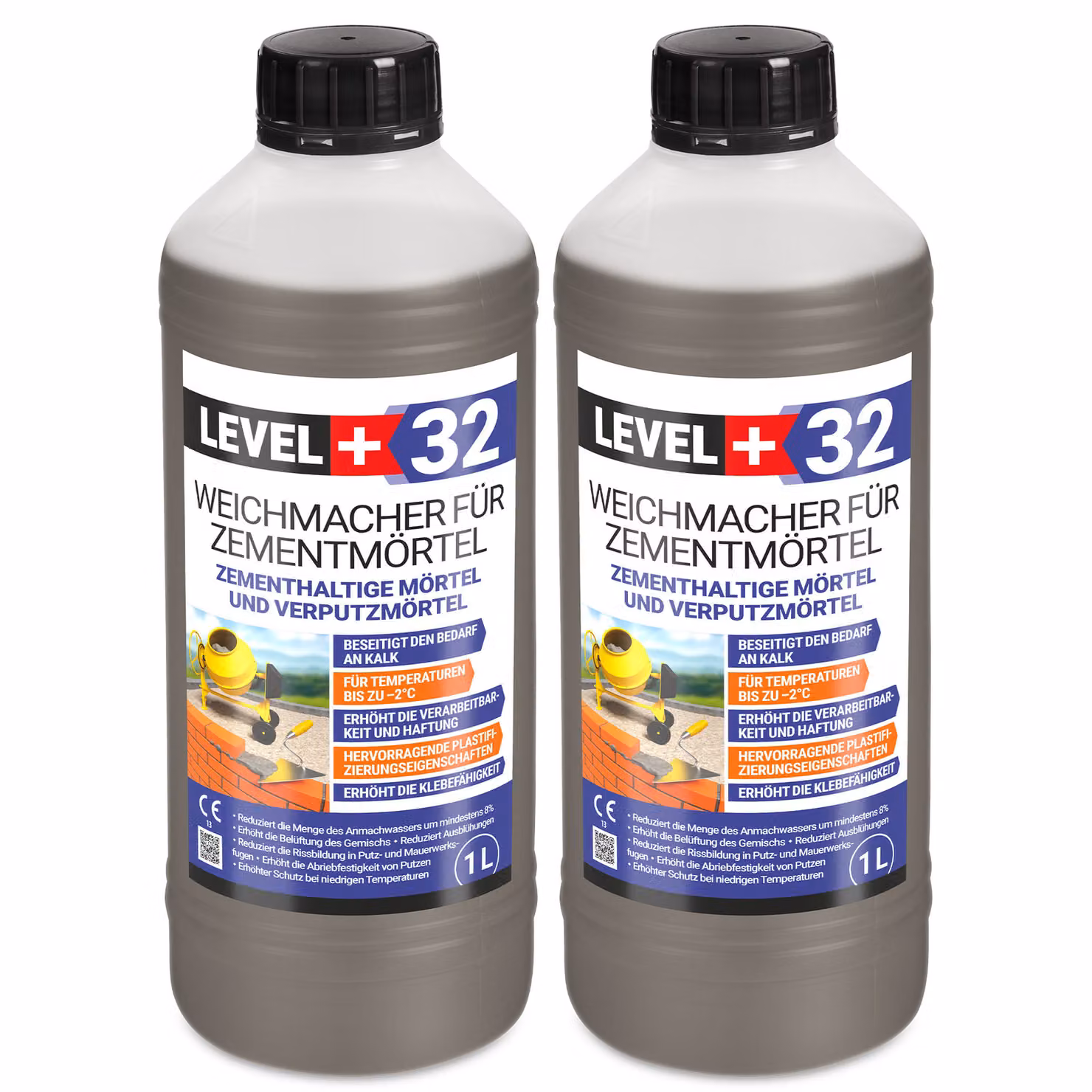 Plastificante per malte e intonaci 2L Livello+32