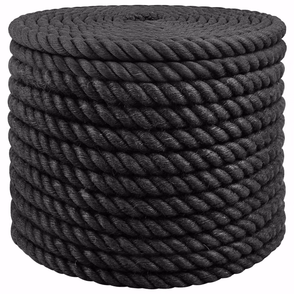 Fune di Juta Naturale Colore Nero 24 mm – 2