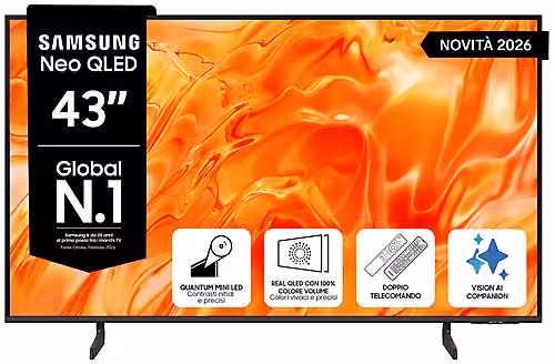 Smart TV Samsung QLED 43 pollici 4K UHD QE43QN70HAUXZT Black e Titan Gray – 2
