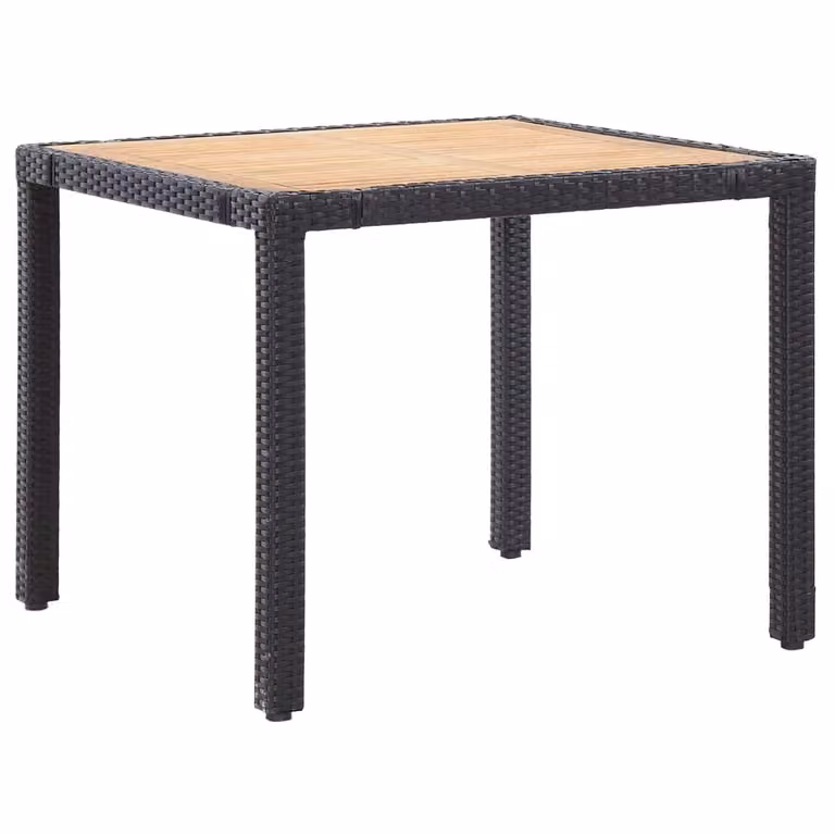 vidaXL set da pranzo da giardino 5 pezzi con cuscini in poly rattan nero