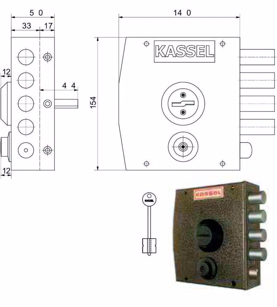 Serratura Sic.Semplice Dx Dm 1151 Kassel