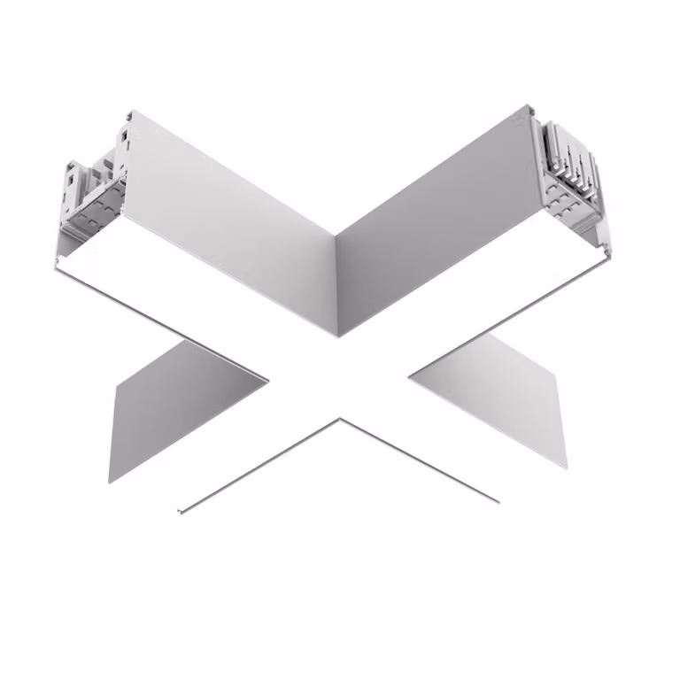 The Light Group Modulo angolare LED SLC Click X, bianco, DALI, Ra90, IP20 Click, dimmerabile, Bianco / Opale, Soggiorno / Sala da pranzo, Alluminio, Moderno