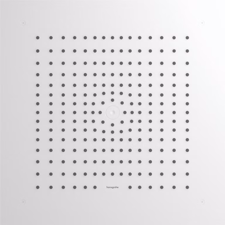 hansgrohe Raindance E Douche de tête, carrée 400x400mm, 1jet EcoSmart, intégrée au plafond, 26253700, 26253700