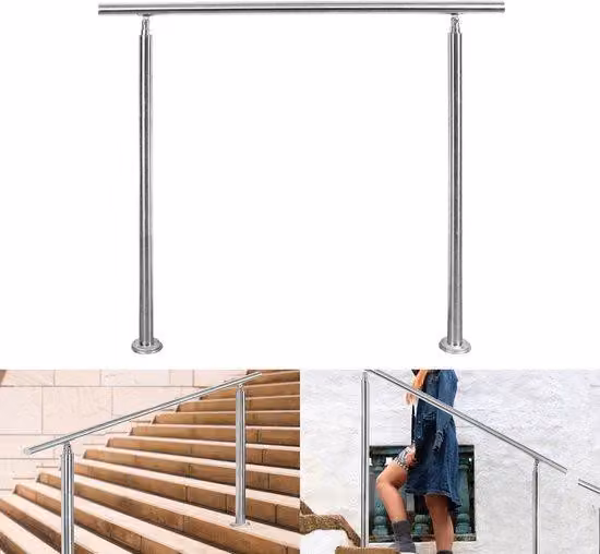 Robusta scala a pioli in acciaio con struttura a traliccio Per interni ed esterni Scala a pioli da balcone Robusta scala a pioli da balcone 160 cm, 0 traverse