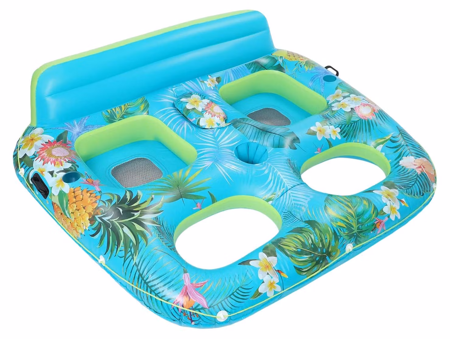 Gommoni gonfiabili per relax in piscina, realizzati in PVC, dimensioni 205x168x60 cm, capacità di carico 600 libbre, peso netto 4,5 kg, ideali per persone dai 13 anni in su