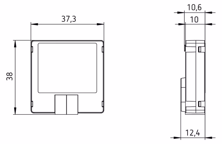 Theben TA 2.1 Interfaccia a pulsante doppia KNX con ingresso binario Data Secure 4969272
