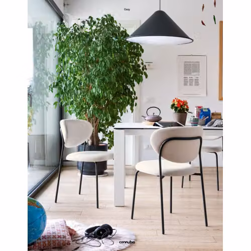 Sedia Cozy con struttura in metallo Connubia