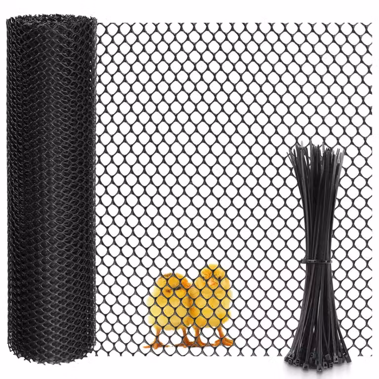 Elzusha - Rete in plastica per pollaio, 40 cm x 9 m