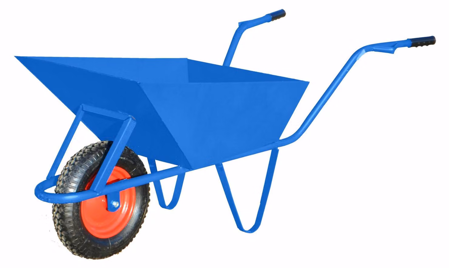 Carrello da cantiere da 85 l, 2,0 mm, blu, con protezione per le ruote