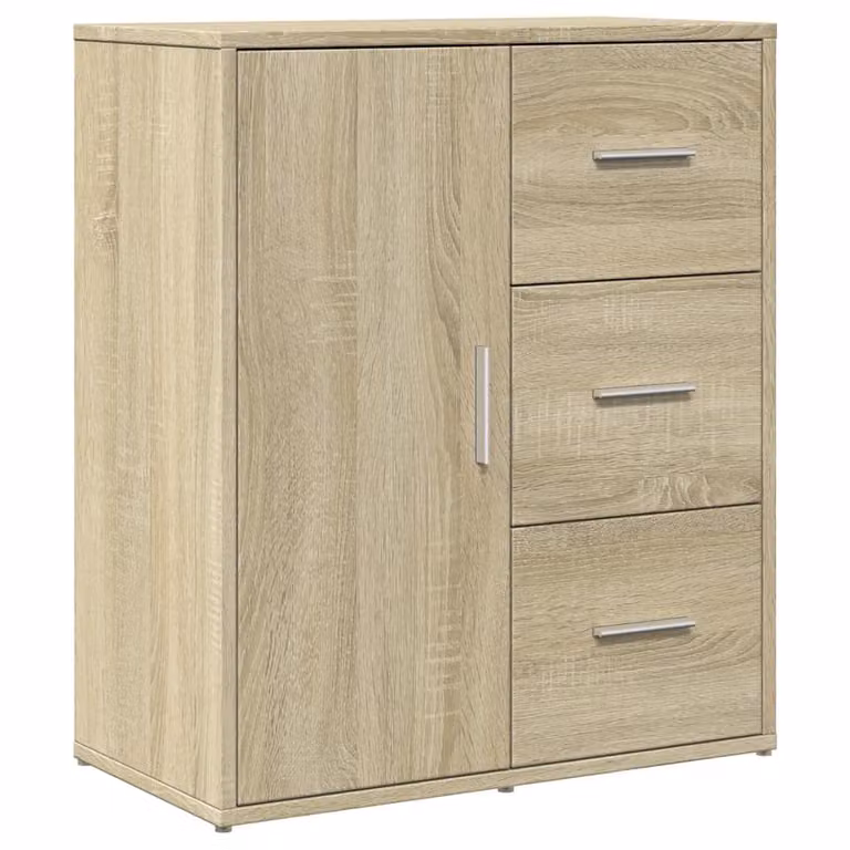 Credenza Rovere Sonoma 60x31x70 cm in Legno Multistrato