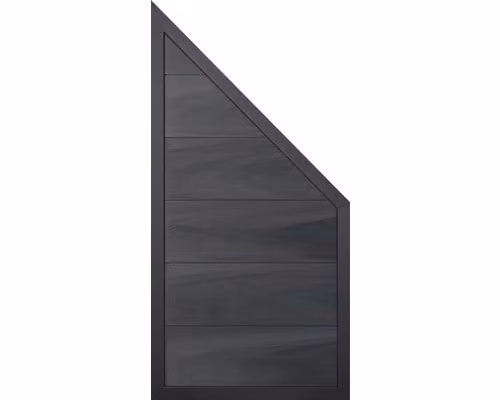 Elemento di recinzione GroJaViento Colore: Grigio pietra coestruso Dimensioni: 90x180/90cm Telaio: Antracite