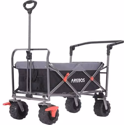 Carrello Opportuno con Ruote 360° Girevoli - Carrello Manuale per 100 kg e Pneumatici