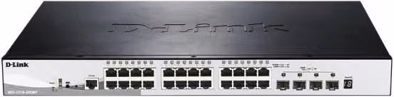 Switch D-link DGS-1510-28XMP Gestito L2/L3 Gigabit Ethernet con supporto Power over Ethernet PoE Nero e Grigio