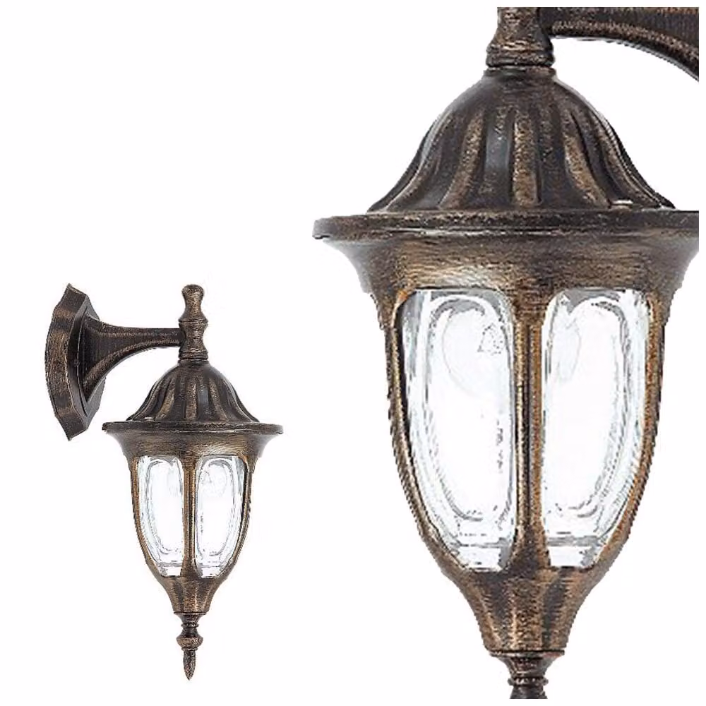 Lampada da parete per giardino 1xE27 Milano oro antico 8371 Rabalux