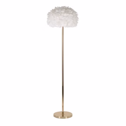 Piantane LAMPADA DA TERRA FEATHERS SLIM BIANCA CM Ø 43X170 Mauro Ferretti