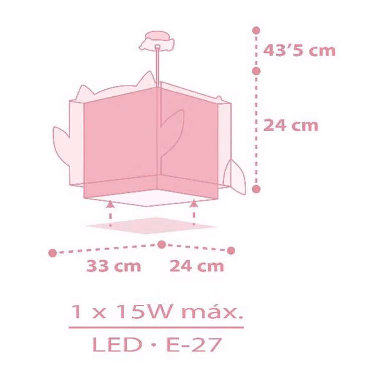 Dalber Lampada a sospensione LITTLE OWL, dimmerabile, Violetto / Fucsia / Rosa, Cameretta, Plastica, Lampada a sospensione