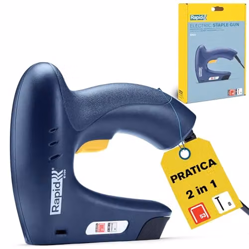 Rapid Graffatrice Elettrica E100 Blu 2-in-1 Leggera e Ergonomica