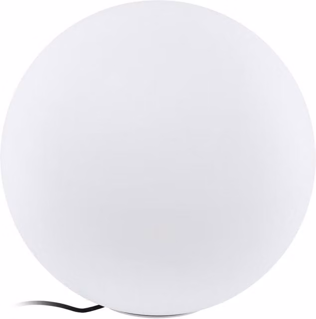 Lampada da esterno a sfera Eglo Monterolo in plastica bianca, E27, H: 50 cm
