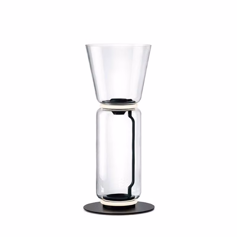 Flos - Noctambule Floor 1 High Cylinder Cone Small Base - Lampada da terra - Nero
