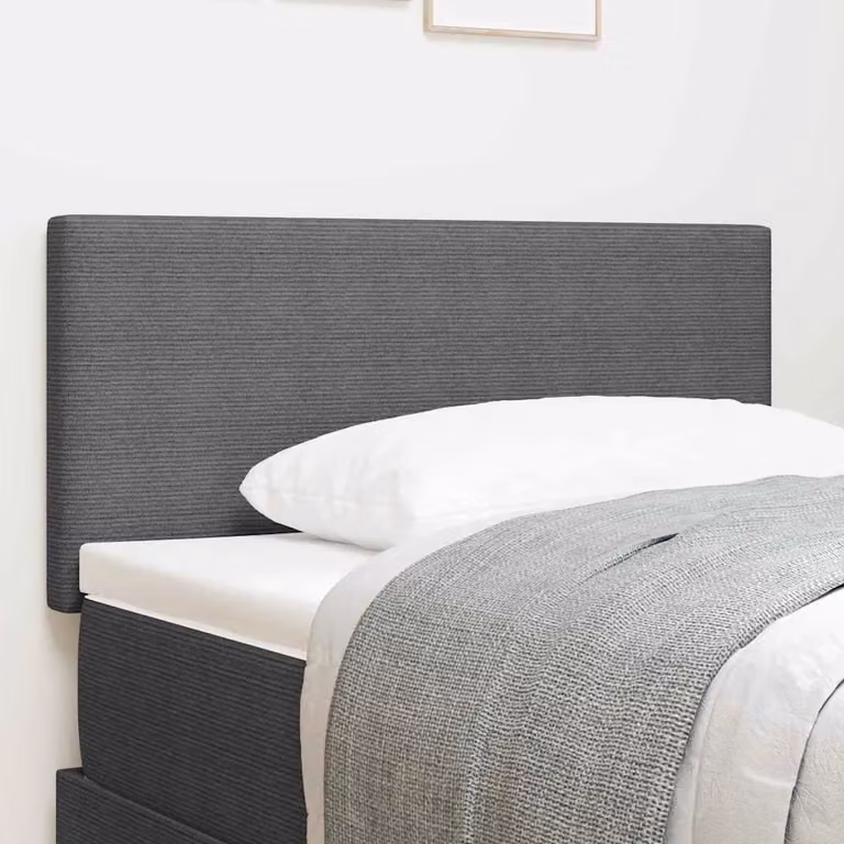 vidaXL Testiera Grigio chiaro 90 cm Tessuto in Cords