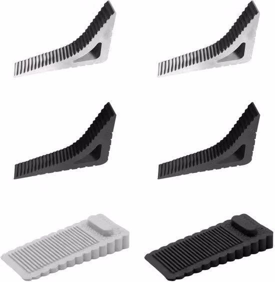 Paraurti per porte antiblocco - 4 pezzi - Morbidi/in gomma - Antigroviglio - Antivento - Resistenti - Paraurti per porte