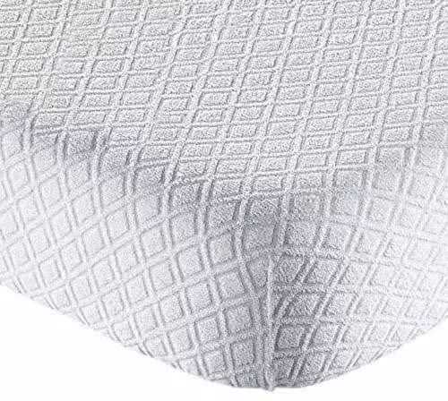 Coprimaterasso in tessuto jacquard a pelo lungo, dimensioni 180x200x25 cm, per letto matrimoniale