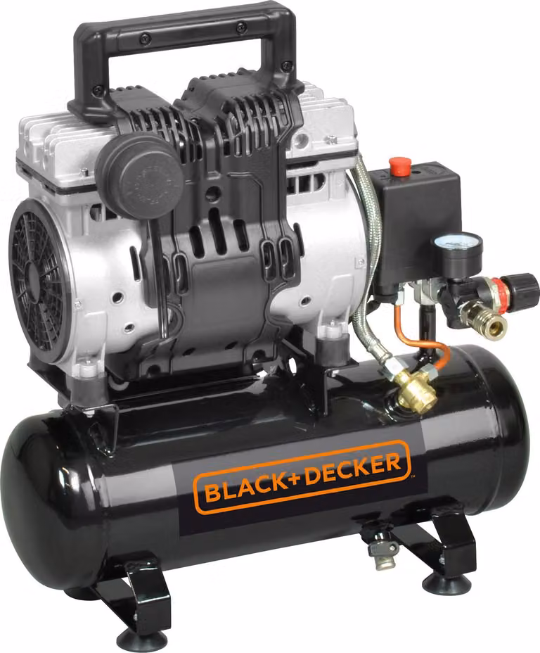 BLACK+DECKER Compressore d'aria 6 L 230 V Basso livello di rumore
