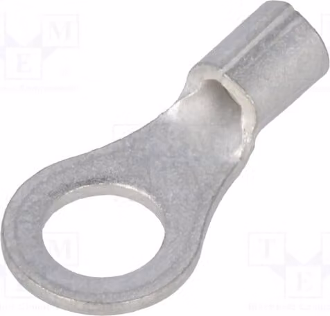 5 connettori a crimpare: ad anello, sezione 0,3÷1,42mm2, morsetto M4, per cavi isolati (34108)