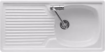 Lavello da incasso in ceramica con una vaschetta 90x45 cm reversibile