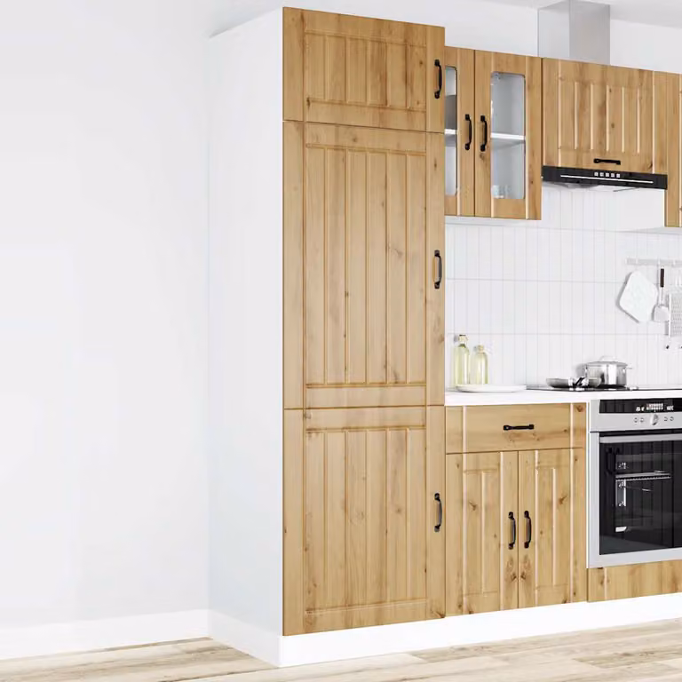 Armadio da Cucina Lucca Rovere Artigianale Legno Multistrato